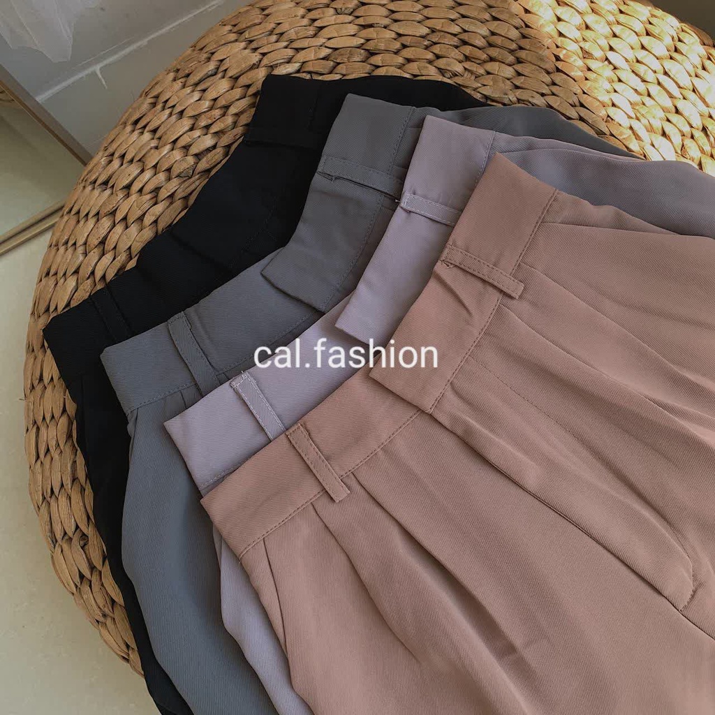 Bisa COD Loose Pants 118 by cal.fashion Bahan Polyester Warna Black Cappucino Grey Dark Grey Cimahi 