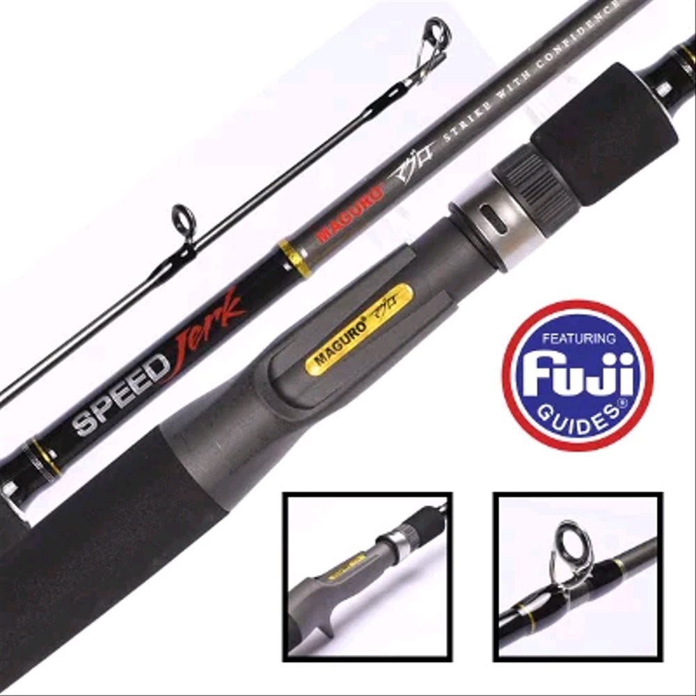 Joran Maguro Speed jerk 662BC 198 cm ring fuji / Joran Baitcasting Maguro Speedjerk 662BC