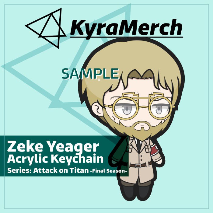 Keychain Attack on Titan Final Season Zeke Yeager
 | KyraMerch Anime Fanmerch Dealer
