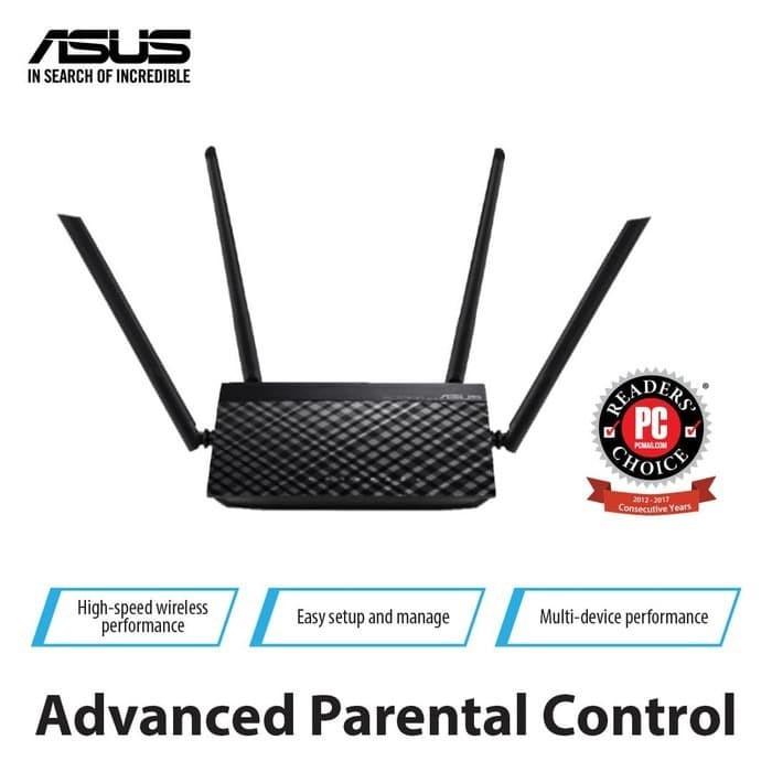 Router Asus RT-AC1200 V2 WiFi Dual Band Wireless Router with Parental - Router RT AC1200 V2 Dual Ban