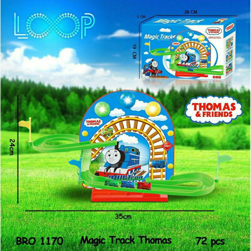 PROMO BRO1170 Mainan Anak Kereta CUTE Train Tangga Slide Seluncur Perosotan Jalur Track LOOP