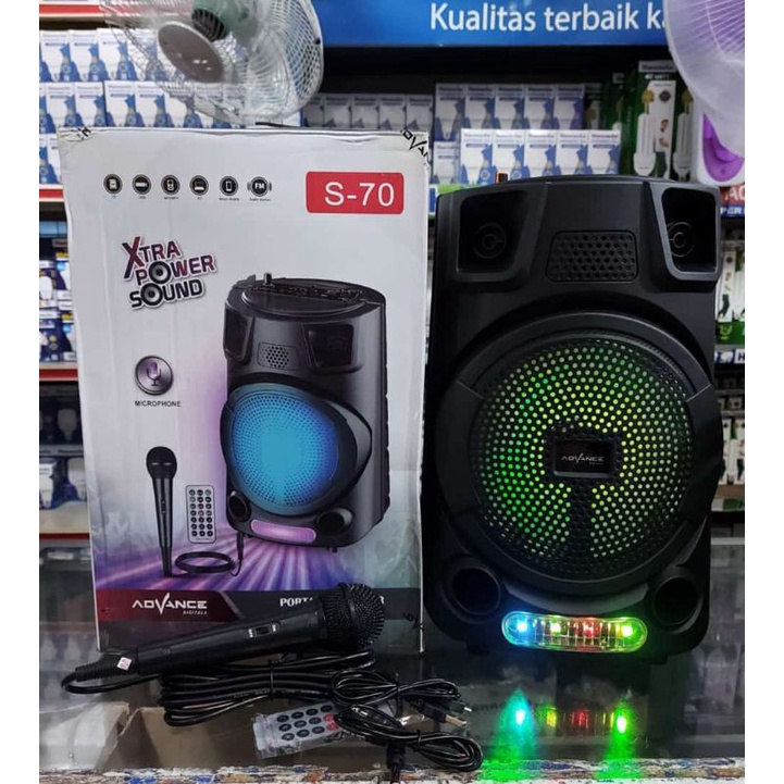 speaker karaoke bluetooth advance S-70