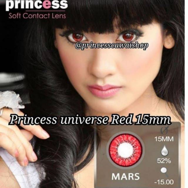 

Softlens princess universe red 15mm