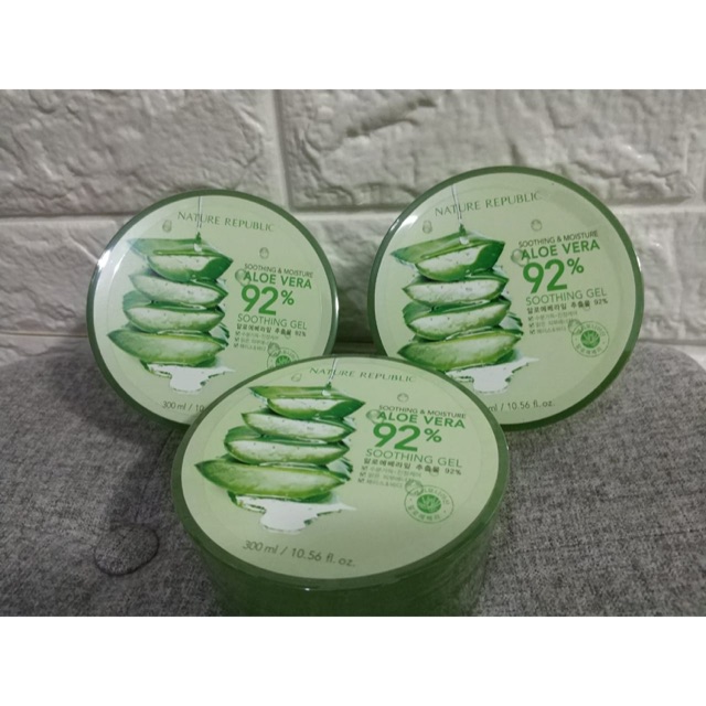 Aloe vera 92% shooting gel