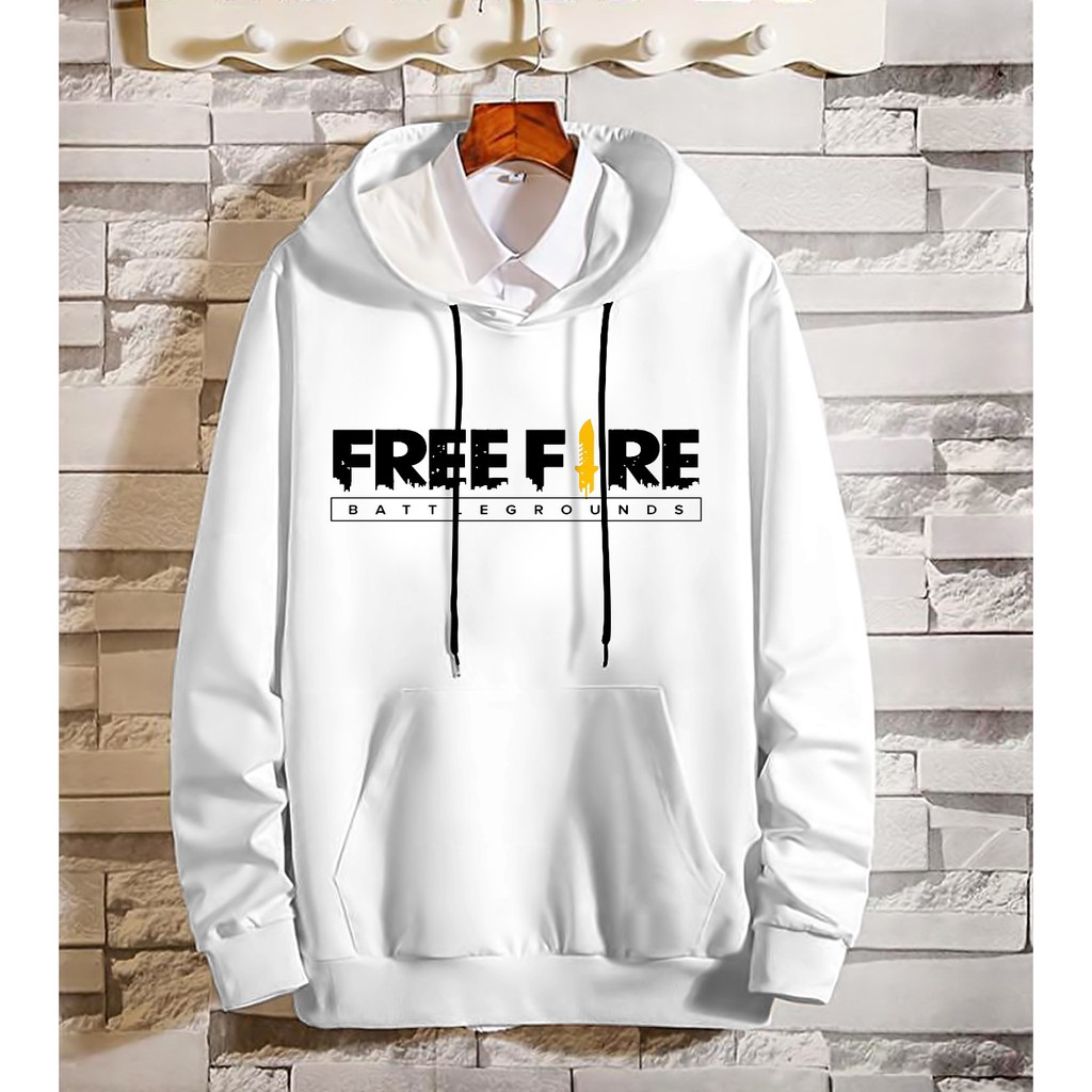 Hoodie Pria / Hodie Pria  / Jaket Pria / Sweater Hoodie FREEFIRE Gaming Bahan Fleece UK L-XL