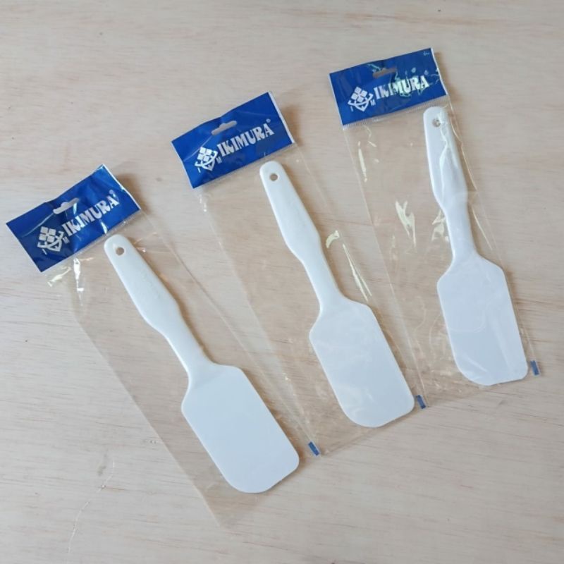Sodet spatula plastik adonan kue putih ikimura