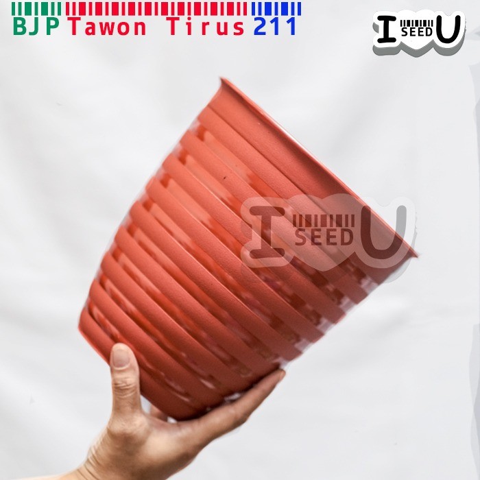 Pot Bunga Tawon Tirus/Pirus Ori 211 Coklat (BJP)