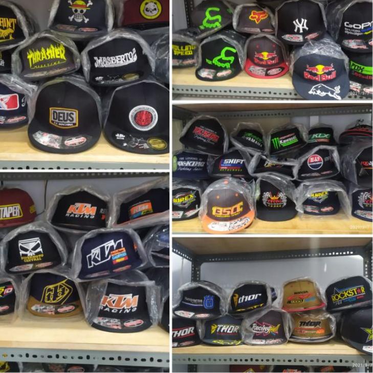 Makin murah--Topi Snap back /Topi Snapback racing/ Topi racing/ Topi hiphop/ Topi motocross/ topiMot
