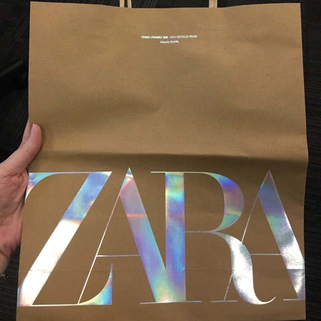 

Paper Bag Zara NEW! Hologram