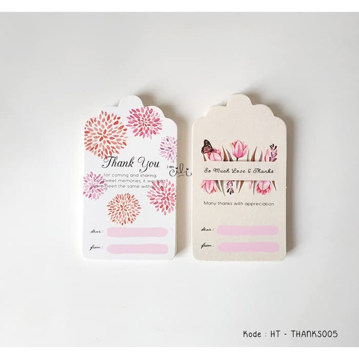 

(TAG HT-THANKS05) tag ucapan iamcili terima kasih design mix - GROSIR - PROMO - Bisa COD -