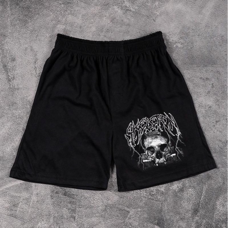 FC - CELANA PENDEK BOXER BLACK MOTIF