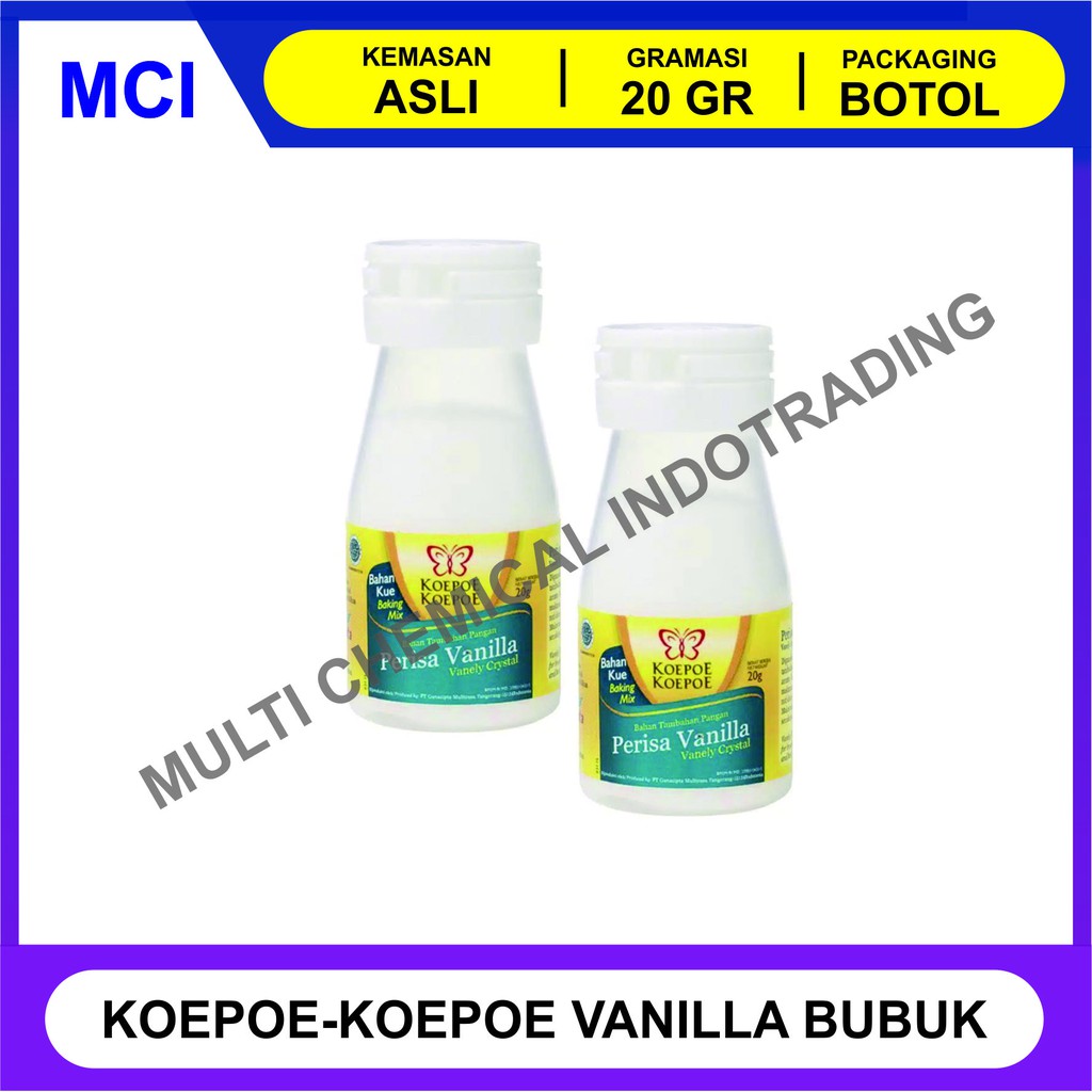 

PERISA VANILLA KOEPOE KOEPOE 20 GR / VANELY BUBUK / KUPU KUPU VANILLI