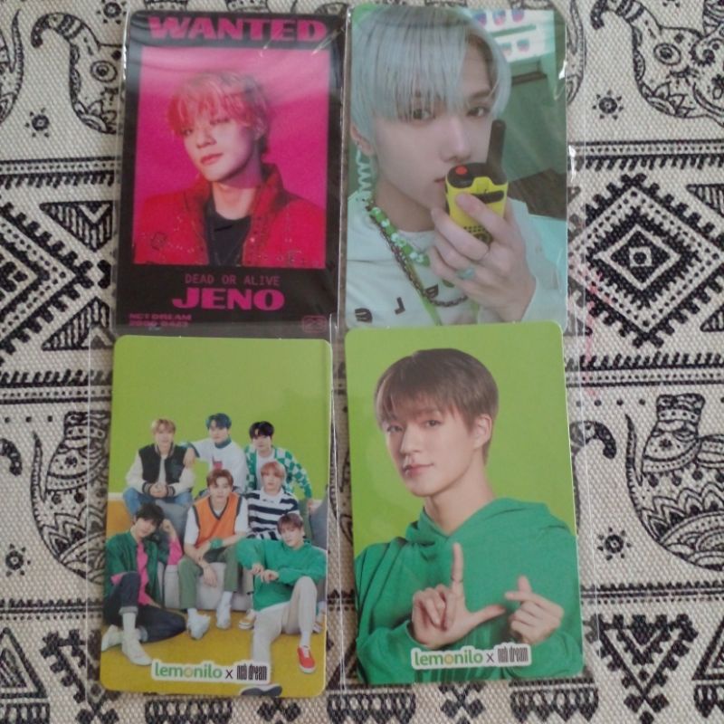 photocard official nct dream glithc mode lenticular lemonilo jeno jaemin jisung