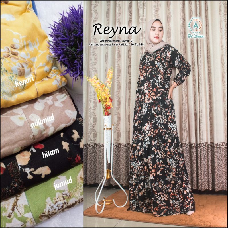 Gamis / fashion wanita / Reyna /Naina Dress by Ori Annisa