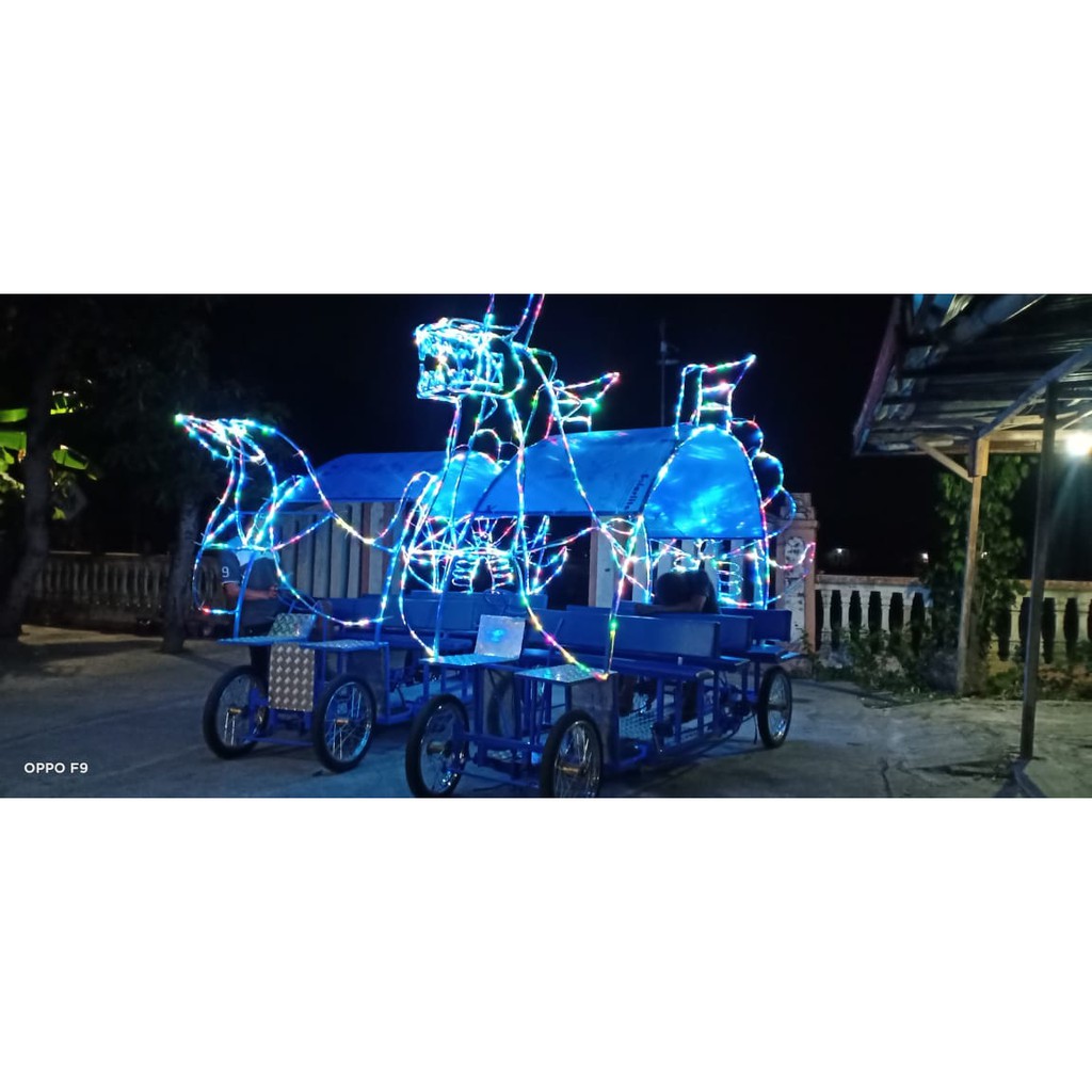 becak cinta kayuh aneka karakter