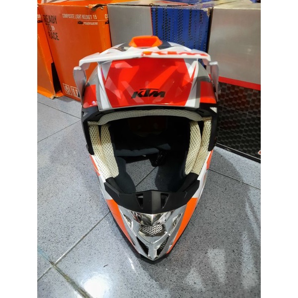 Jual Helm KINI ktm, helm ktm motocross, helm trail ktm Shopee Indonesia