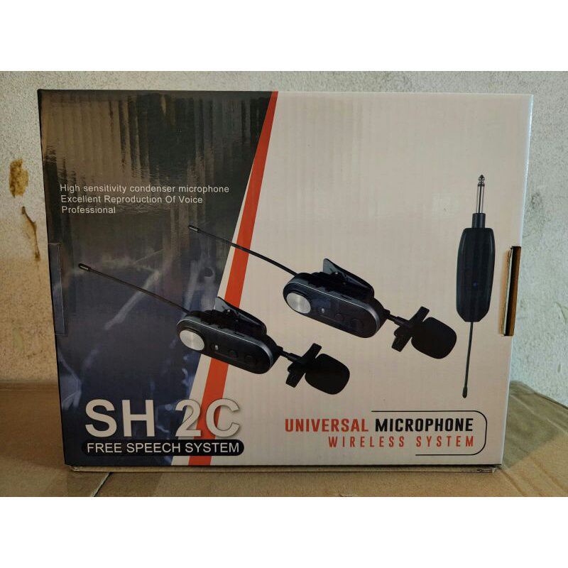 MIC WIRELESS HEADSET SHURE SH 2H 2 MIC HEADSET GARANSI 1 TAHUN