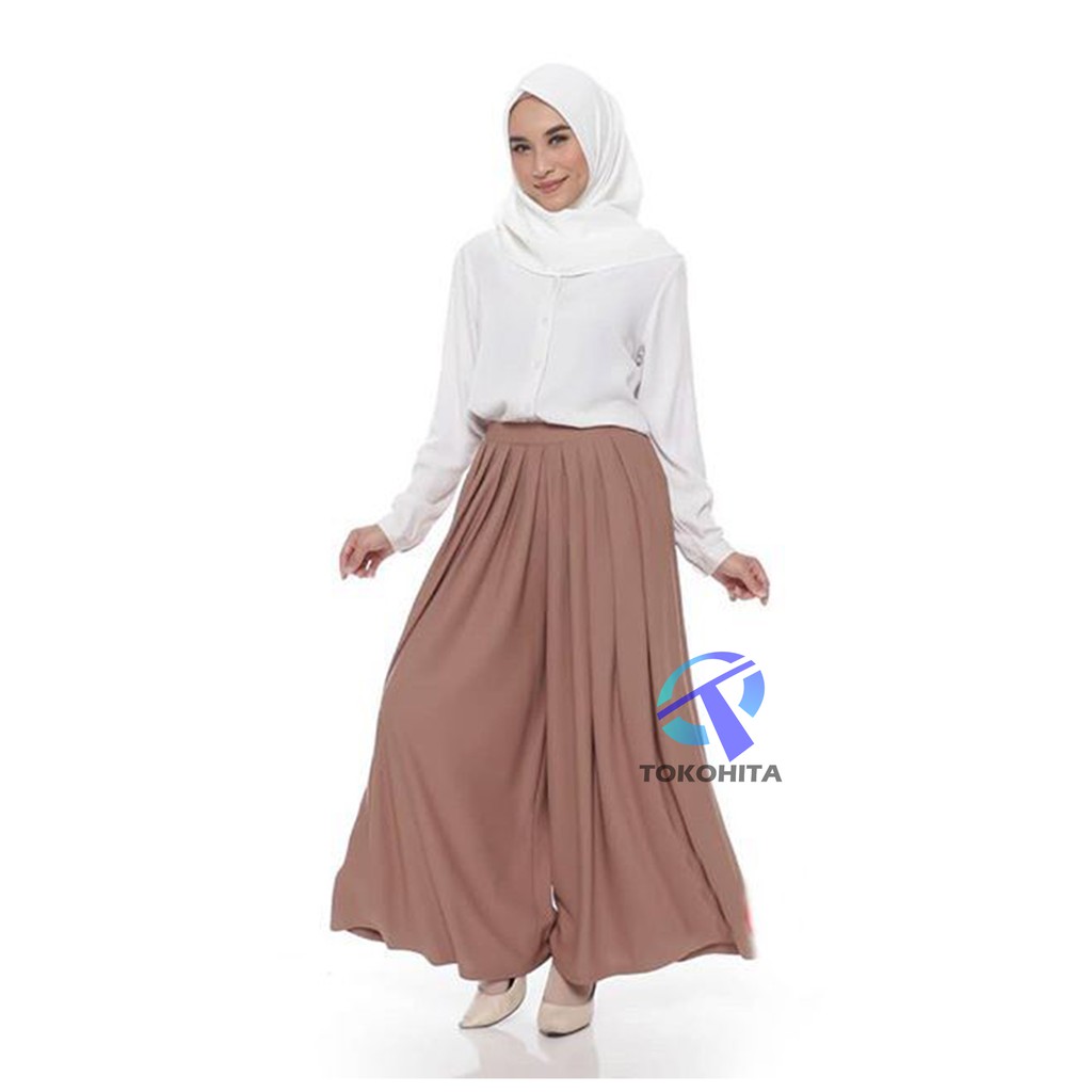 Kulot Panjang Klok Rempel Payung Bahan Moscrepe Morashop-2