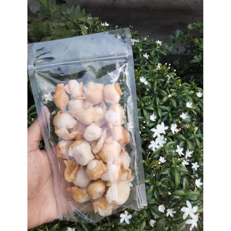 Siomay mini kering Original toping Seblak Bu AkoyUso Kemasan 90_+ gram