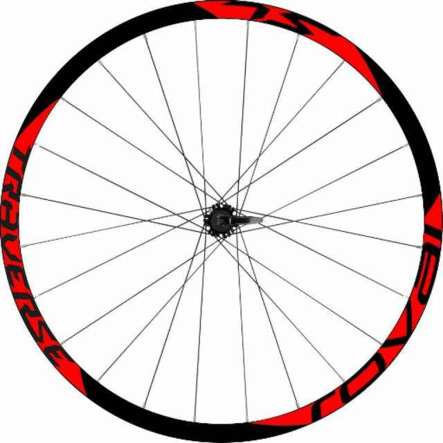 Stiker Rim Sticker Rims Decal Sepeda Roval Traverse SL 27.5 lebar 25mm