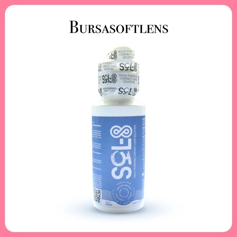 CAIRAN SOFTLENS SOL 8 60ML / Multi Purpose / Air pencuci &amp; rendam softlens/ Cairan softlens X2