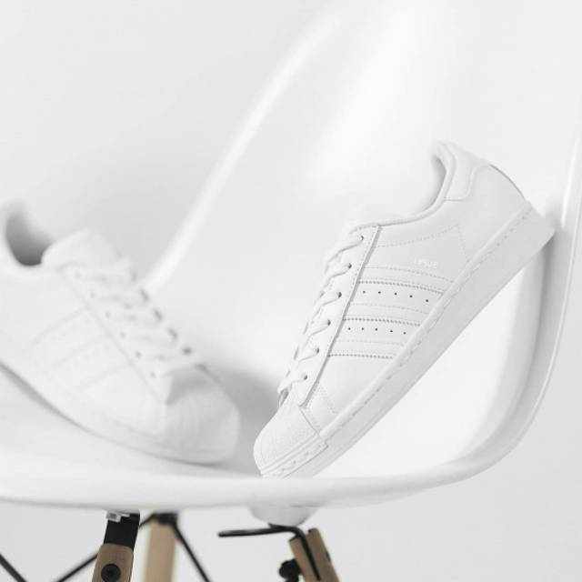 ADIDAS SUPERSTAR ALL WHITE 100% original