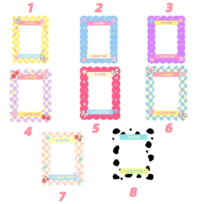 (itspico) Acrylic photo frame cute Keyring