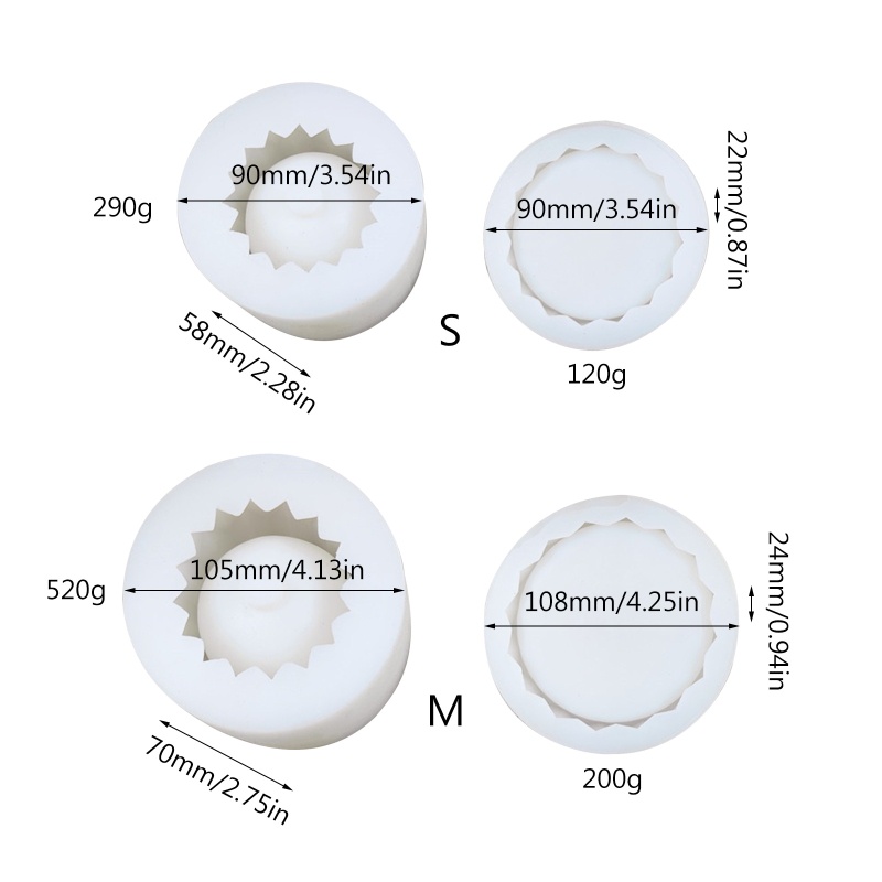 Siy Cetakan Pot Bungatanaman Sukulen Bahan Silikon Gaya Vintage
