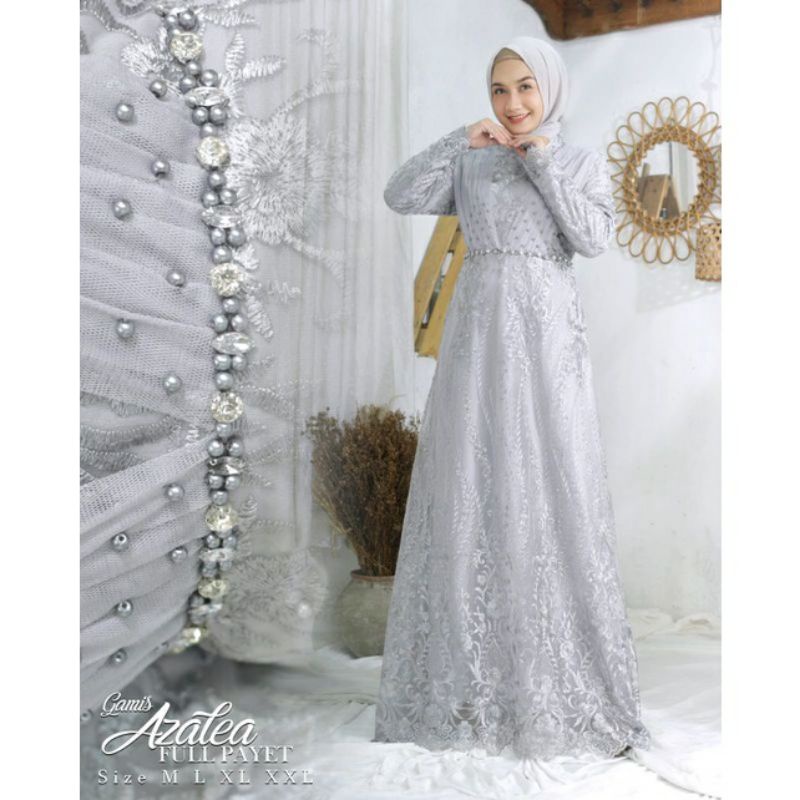 GAMIS MEWAH SELENDANG TERLARIS/GAMIS SELANDANG KEBAYA/GAMIS SELENDANG RATU MODERN