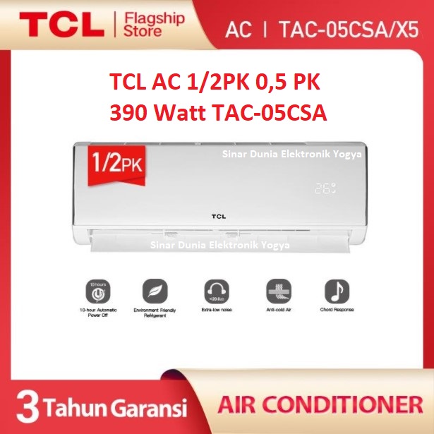 TCL AC 1/2 PK 0,5 PK Standard 390W TAC-05CSA TAC 05CSA R410a TAC05CSA