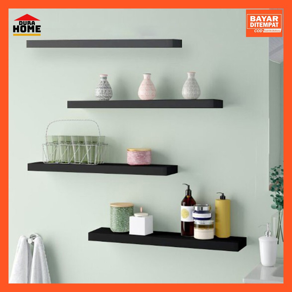 Rak Dinding Panjang 40cm 4pcs / Ambalan Melayang / Hiasan Dinding / Floaring Shelves