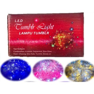 RSB COD Lampu  tumblr  10  Meter  50 LED Kotak Packingan BOX 