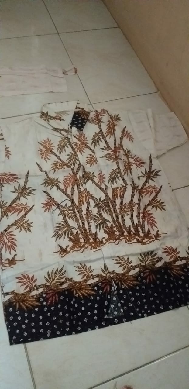 Maura Couple - Sania Ruffle Batik Couple Ori Ndoro Jowi Garansi Termurah Shopee - Batik Modern Solo