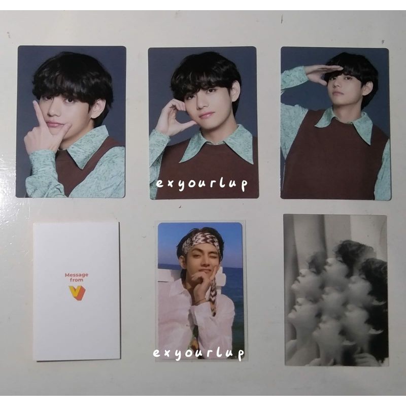 BACA DESKRIPSI MPC taehyung sowoozoo, proof pc photocard, in the seom suga jhope jimin jin namjoon j