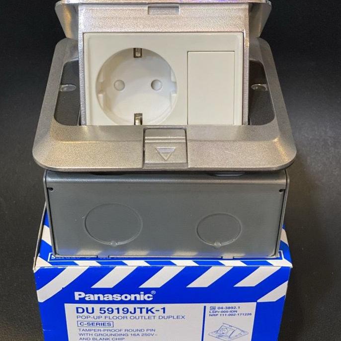 stop kontak lantai panasonic DU5919JTK-1 stop arde + blank DU5919 ready shipping