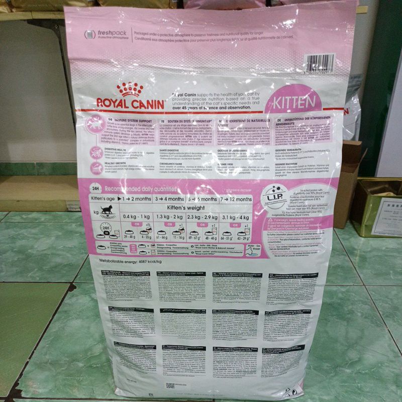 Grab/Gojek  Royal Canin KITTEN 36 Second Age kemasan 10kg Freshpack