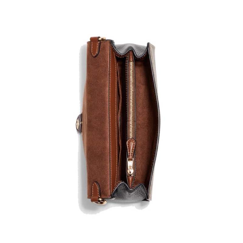 Coach Kleo Top Handle In Blocked Signature Canvas (C8156)