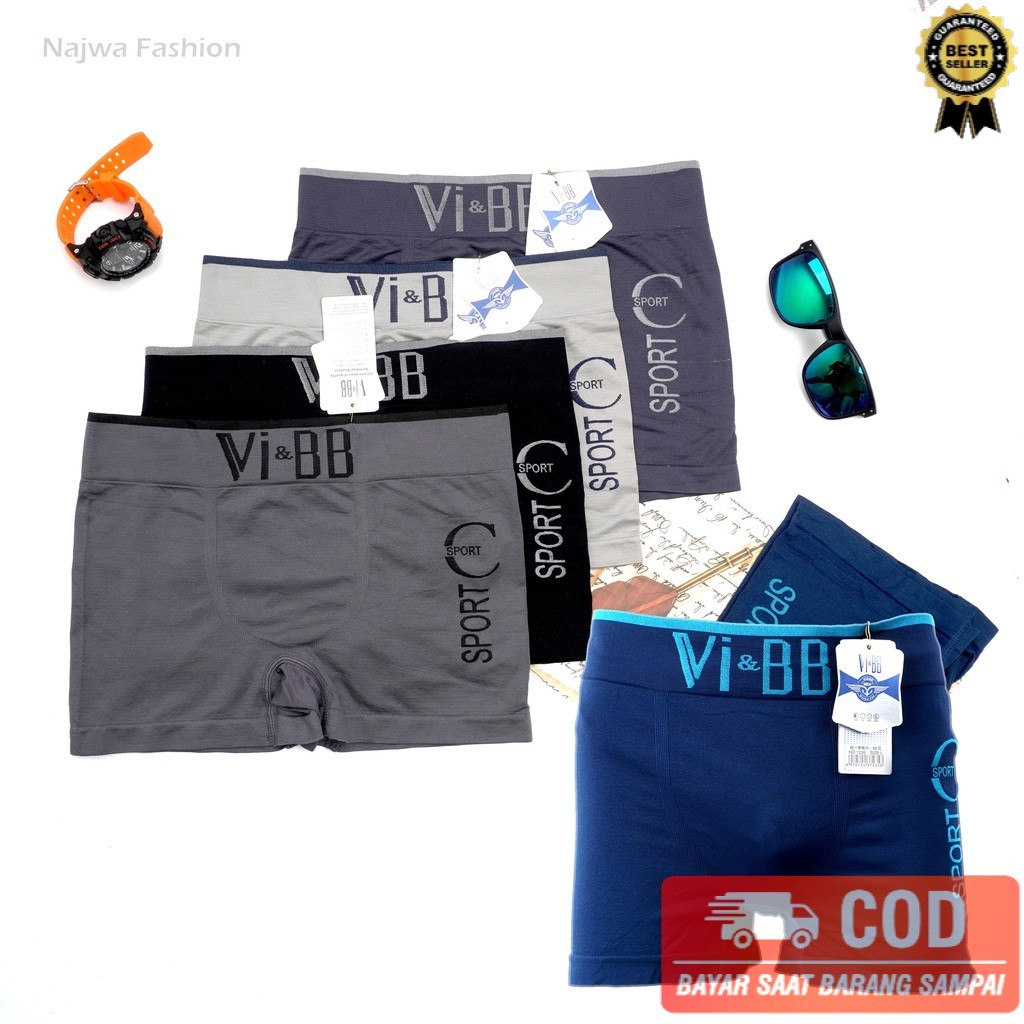 Novi.olshop Celana Dalam Pria Boxer POLOS M, L, XL  Celana Boxer Pria Import Premium  Cd Pria Boxer