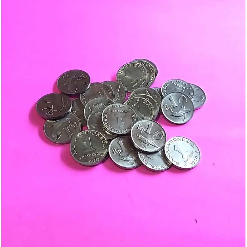 Uang Kuno Koin 1rupiah Tahun 1970 Original Asli