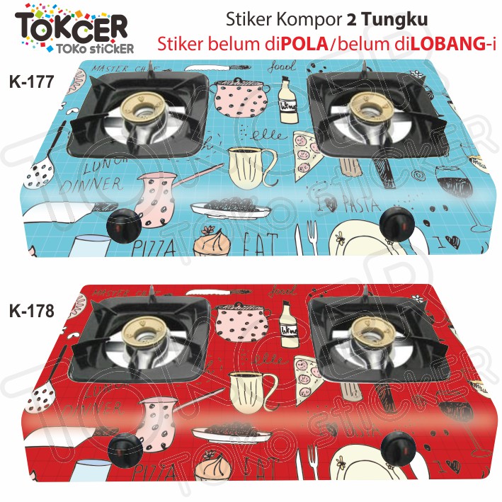 Stiker Kompor 2 Tungku Masterchef