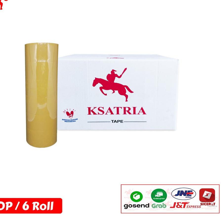 

「⭐Terbaru 3.3」 Lakban OPP Tape / Lakban Coklat KSATRIA Tape 70 Yard (1 Slop) SHOPEE MALL/BISA COD/〖5.5 COD〗/【SHOPEE MALL】/〖✅Star〗