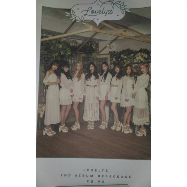 Jual Official Poster Lovelyz Now We Baby Soul Jiae Yein Mijoo Jisoo Kei Jin Sujeong Woolim