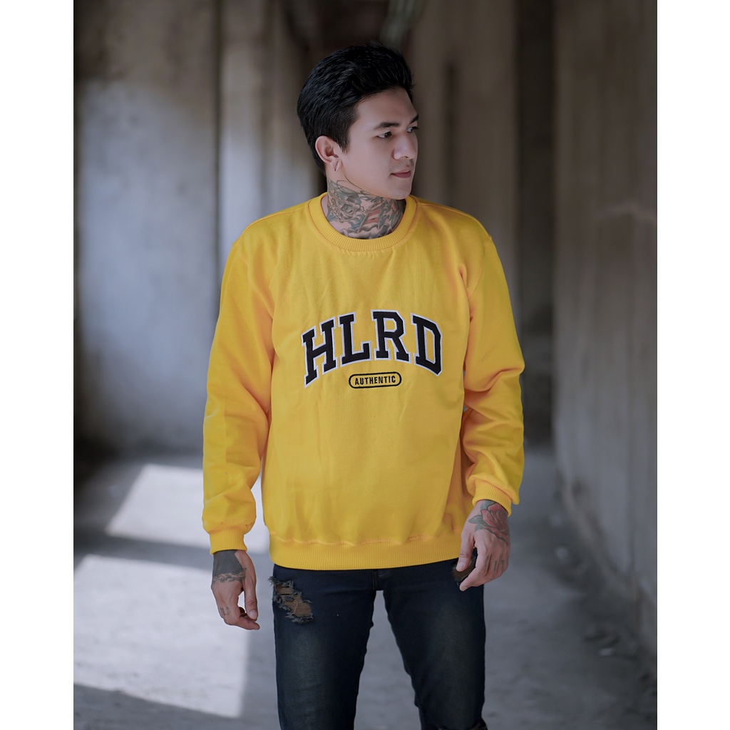 AUTHENTIC HOLYRIDER SWEATER YELLOW // Sweatshirt Sweater Bordir Original