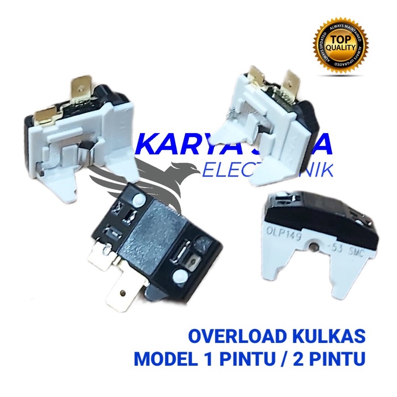 OVERLOAD KULKAS 1/4HP-1/5HP-1/6HP-1/8HP-1/10HP