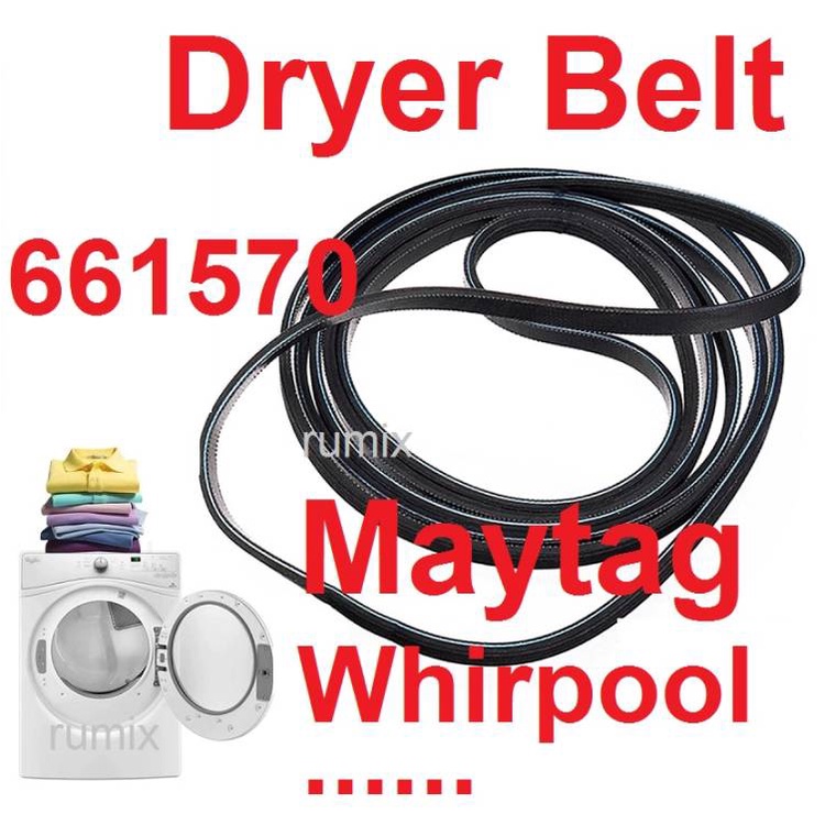 Belt Drum Dryer Mesin Karet 661570 Maytag Whirpool Speed Queen Unimac Ipso Huebsch Rubber Cuci Washer #661570