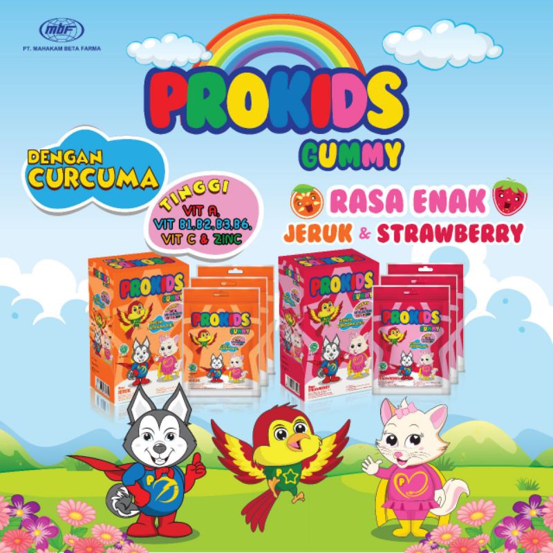 PROKIDS GUMMY isi 50 // Suplemen Anak MULTIVITAMIN Zinc