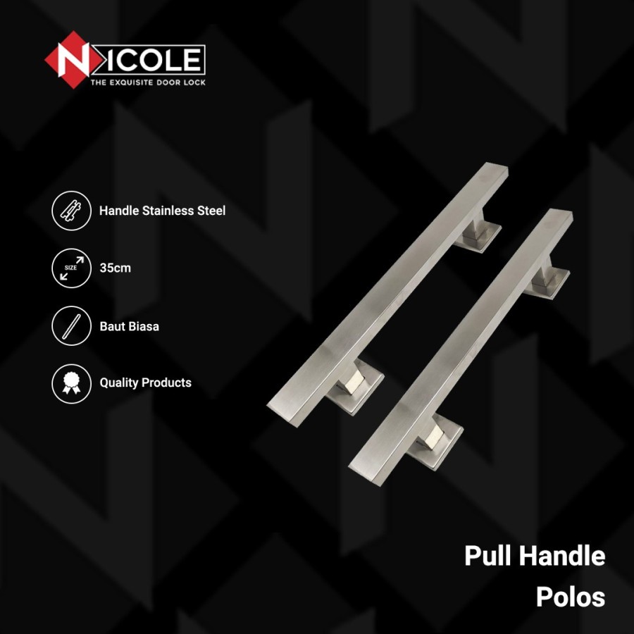 Pull Handle Tarikan Pintu Gagang Stainless Steel 35cm