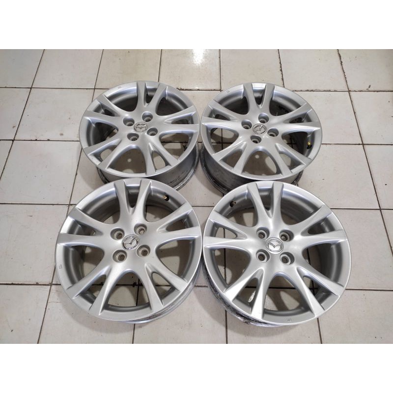 Velg mobil bekas copotan mazda2 r16x6,5 Et 50 H4x100 Bisa buat agya,calya,kia rio,Sigra,vios,yaris,j
