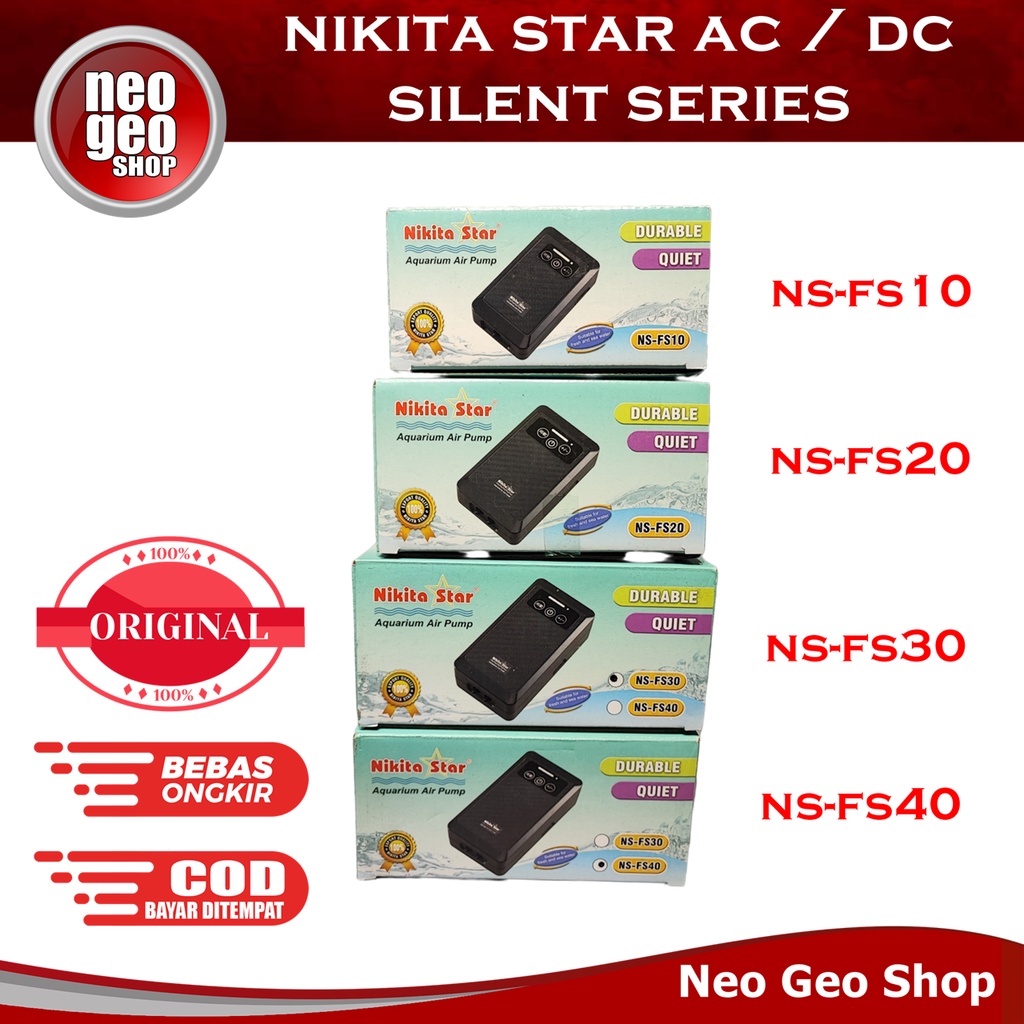 NIKITA STAR NS FS 40 FS40 NSFS40 ACDC AC DC AERATOR PORTABLE SILENT