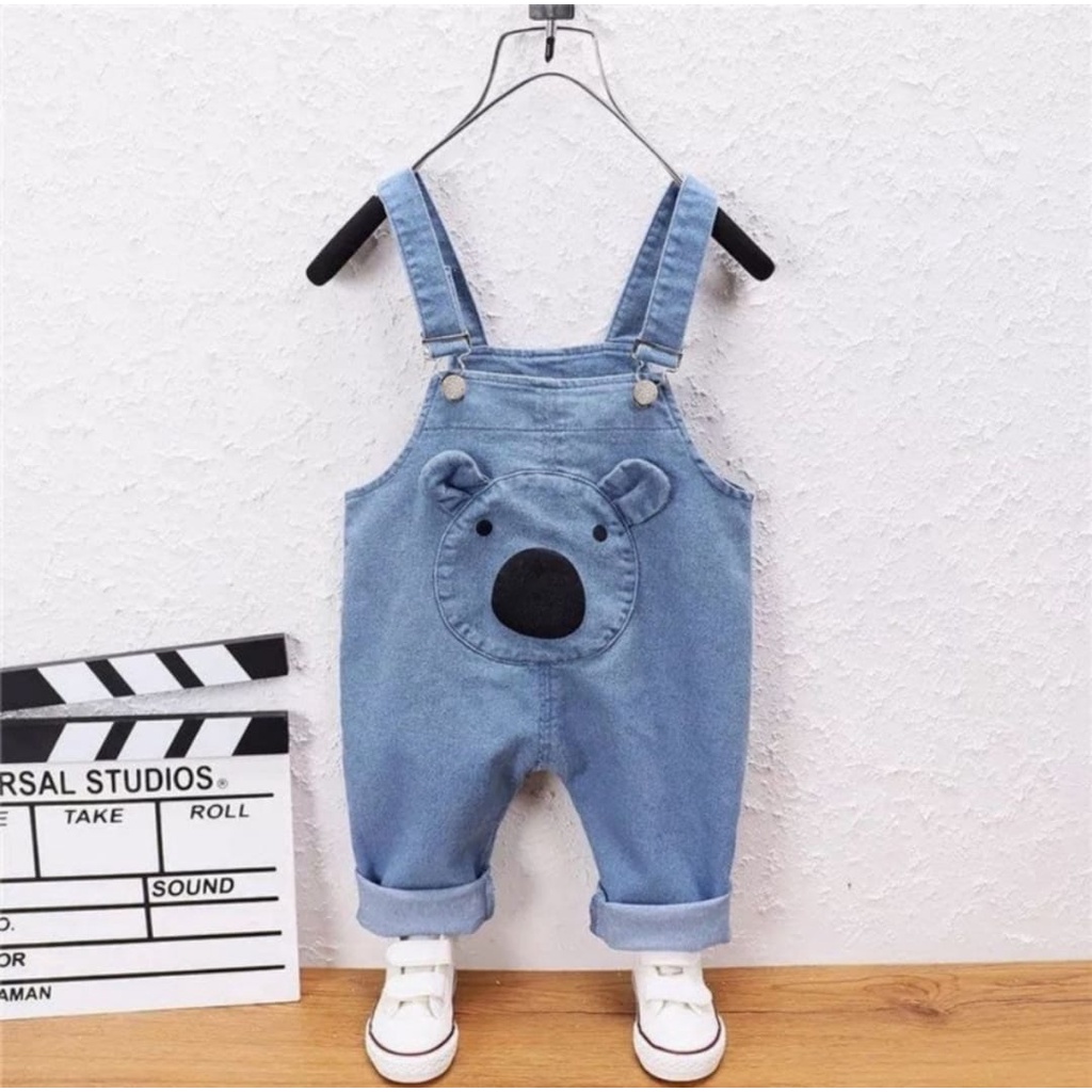 OVERALL BEAR/OVERALL CELANA JEANS ANAK UNISEX overal anak perempuan import/overal anak laki laki